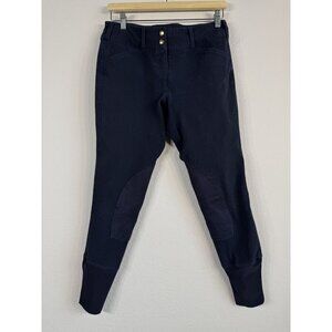 Equine Couture Horse Riding Schooling Breech Navy Embroidered Women’s 30 Pants
